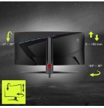 Msi mag 345cqrde, monitor gaming 86 cm 34", negro, uwqhd, va, curvo, ai-vision, panel 180hz 9s6-3dd14h-003