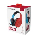 Auriculares gaming con micrófono trust gaming gxt 416s zirox jack 3.5 azules y rojos