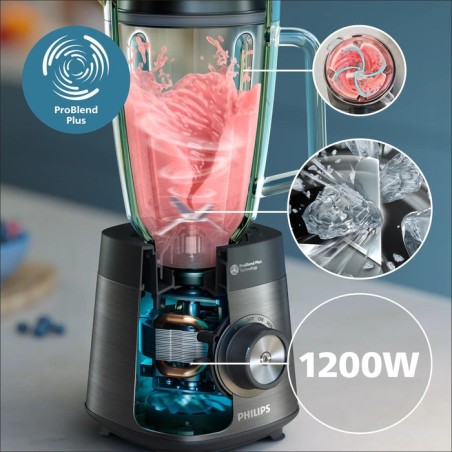 Batidora de vaso  philips hr3040 00 1200w