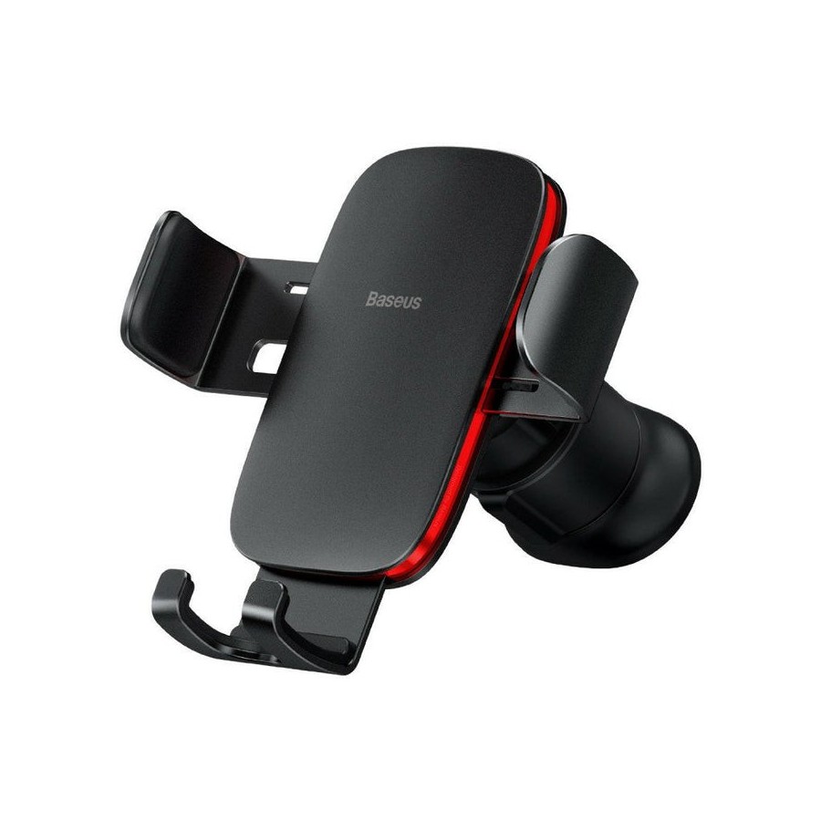 Soporte baseus para coche rejilla metal age gravity air 2 negro y rojo