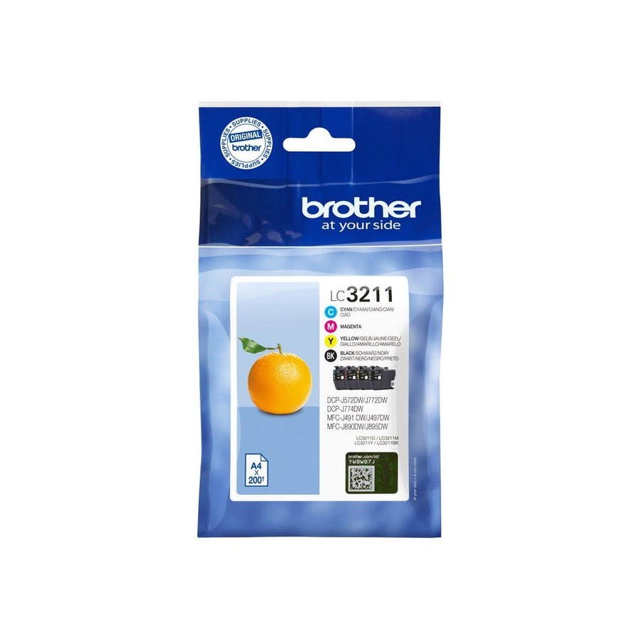 Tinta original brother lc-3211val multipack cian magenta amarillo negro