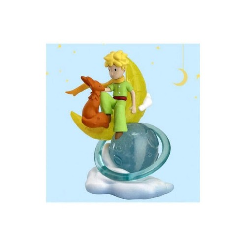 Figura   el principito y el zorro en la luna 8cm