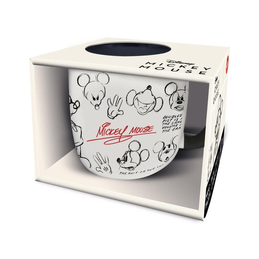Taza cerámica elite 380ml mickey mouse vintage (en caja regalo)