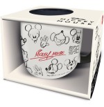 Taza cerámica elite 380ml mickey mouse vintage (en caja regalo)