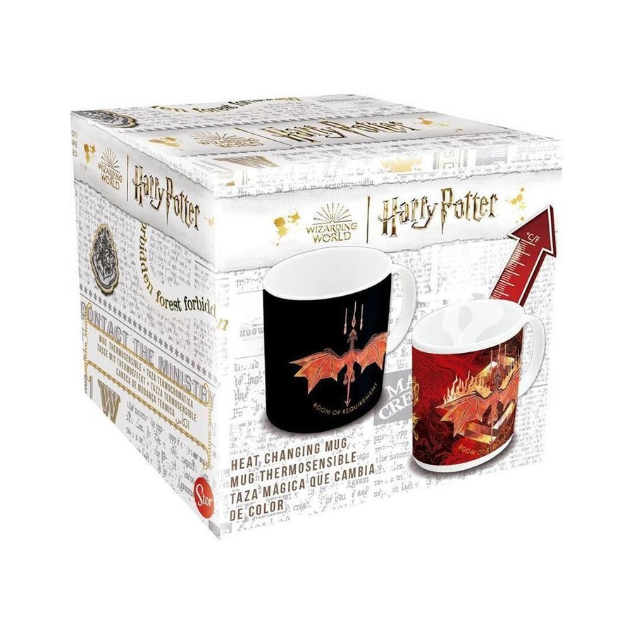 Taza cerámica harry potter  325ml cambio color (en caja regalo)