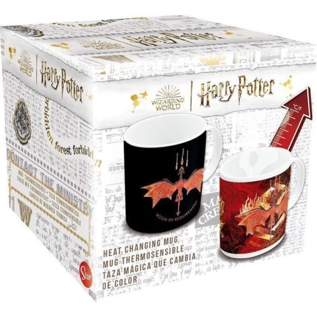 Taza cerámica harry potter  325ml cambio color (en caja regalo)