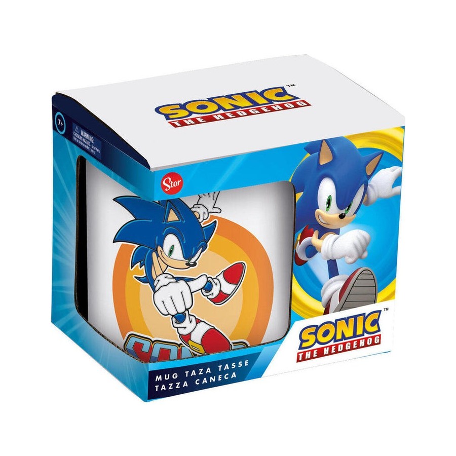 Taza cerámica sonic 325ml (en caja regalo)