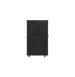 Lanberg ff01-8022-12bl free-standing rack 19" self-assembly flat pack 22u 800x1000mm negro glass door lcd