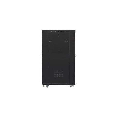 Lanberg ff01-8022-23bl free-standing rack 19" self-assembly flat pack 22u 800x1000mm negro mesh door lcd