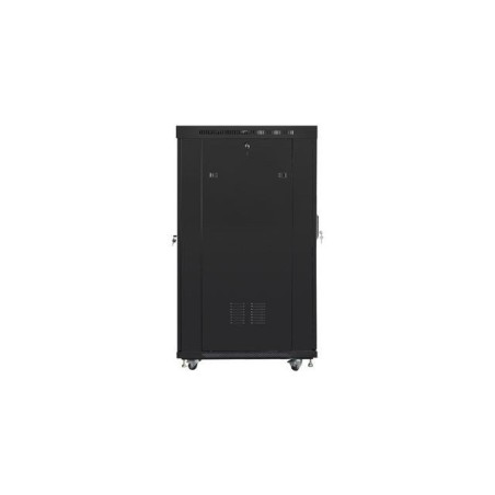 Lanberg ff01-8022-23bl free-standing rack 19" self-assembly flat pack 22u 800x1000mm negro mesh door lcd