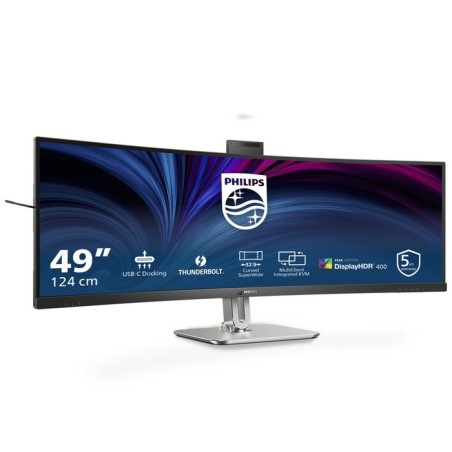 Monitor  philips 49b2u6903ch 00 48.8" 5120x1440 va curved h a 170mm superwide usb-c 75hz dp 2xhdmi usb hub speakers webcam