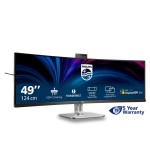 Monitor  philips 49b2u6903ch 00 48.8" 5120x1440 va curved h a 170mm superwide usb-c 75hz dp 2xhdmi usb hub speakers webcam
