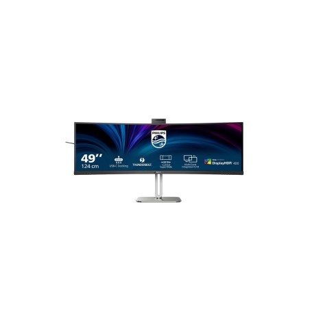 Monitor  philips 49b2u6903ch 00 48.8" 5120x1440 va curved h a 170mm superwide usb-c 75hz dp 2xhdmi usb hub speakers webcam