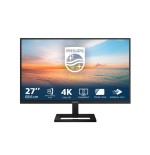 Monitor philips 27e1n1900ae 00 27" ips 4k uhd 60hz 350cd m2 4ms 2xhdmi2.0 usb tipo c pd65w usb hub speakers height adj.