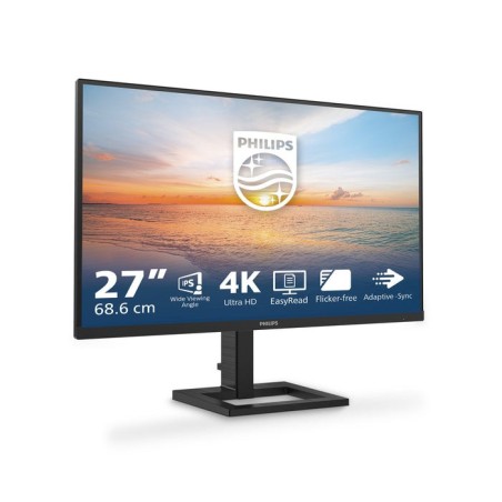 Monitor philips 27e1n1900ae 00 27" ips 4k uhd 60hz 350cd m2 4ms 2xhdmi2.0 usb tipo c pd65w usb hub speakers height adj.