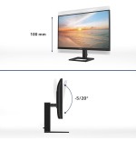 Monitor philips 27e1n1900ae 00 27" ips 4k uhd 60hz 350cd m2 4ms 2xhdmi2.0 usb tipo c pd65w usb hub speakers height adj.