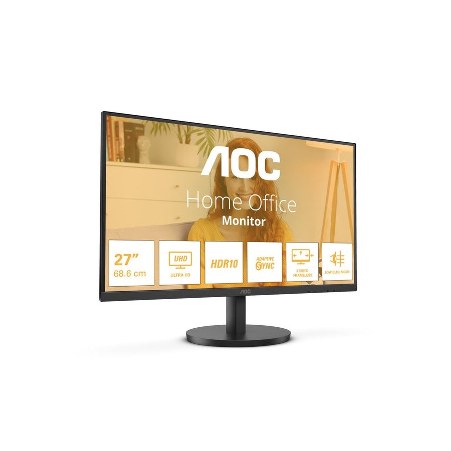 Monitor aoc u27b3m 27" 3840x2160 2xhdmi dp black
