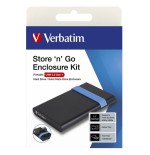 Verbatim store'n'go enclosure kit carcasa de disco duro/ssd negro, azul 2.5"
