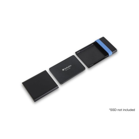 Verbatim store'n'go enclosure kit carcasa de disco duro/ssd negro, azul 2.5"