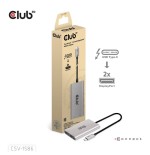 Club3d adaptador thunderbolt 3 2x dp 1.2 4k 60hz aktiv m h retail