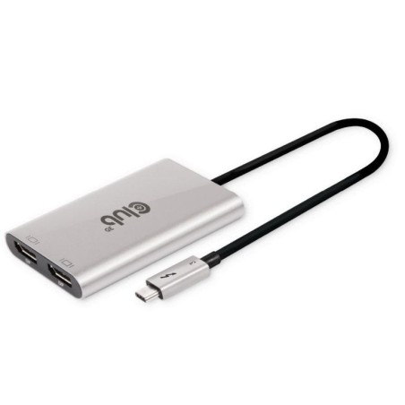 Club3d adaptador thunderbolt 3 2x dp 1.2 4k 60hz aktiv m h retail