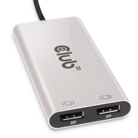 Club3d adaptador thunderbolt 3 2x dp 1.2 4k 60hz aktiv m h retail