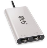 Club3d adaptador thunderbolt 3 2x dp 1.2 4k 60hz aktiv m h retail