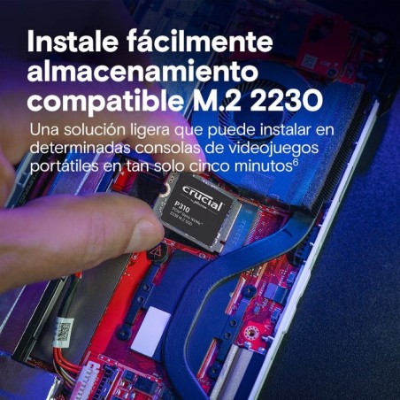 Crucial p310 ssd 2 tb interno m.2 2230 pcie 4.0 (nvme)