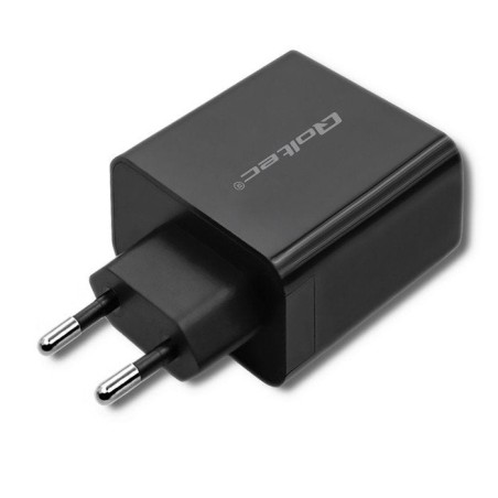 Cargador  qoltec 51717  45w  5-20v  2.25-3a  usb tipo c pd  usb  negro