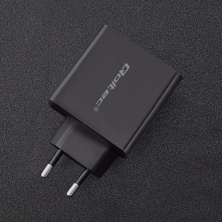 Cargador  qoltec 51717  45w  5-20v  2.25-3a  usb tipo c pd  usb  negro
