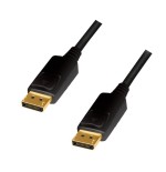 Cable logilink cd0103  displayport 5 m negro