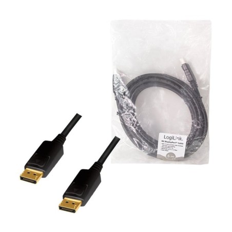 Cable logilink cd0103  displayport 5 m negro