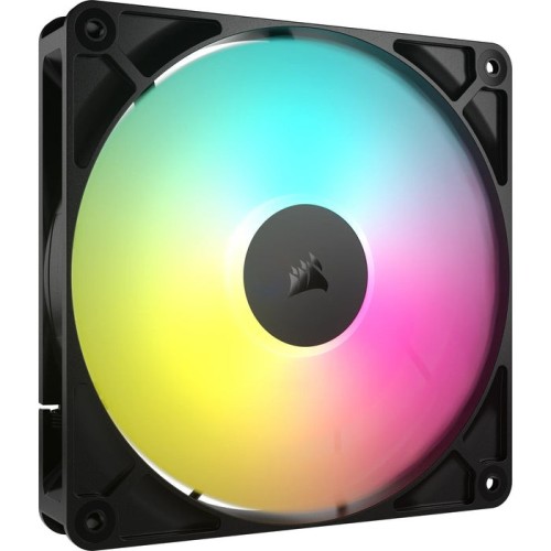 Ventilador pc corsair rs argb pwm  - 140 mm, negro