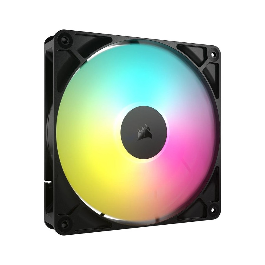 Ventilador pc corsair rs argb pwm  - 140 mm, negro