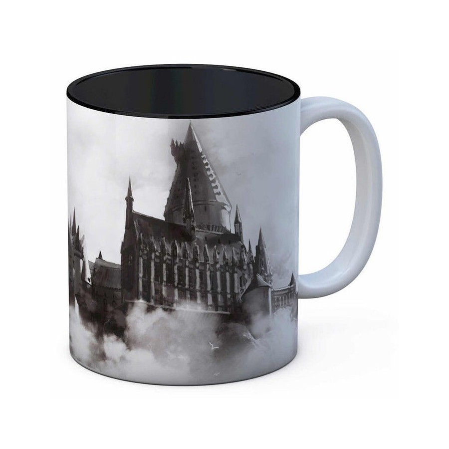 Taza hogwarts blanca ceramica harry potter