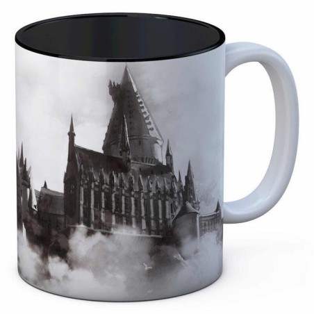 Taza hogwarts blanca ceramica harry potter