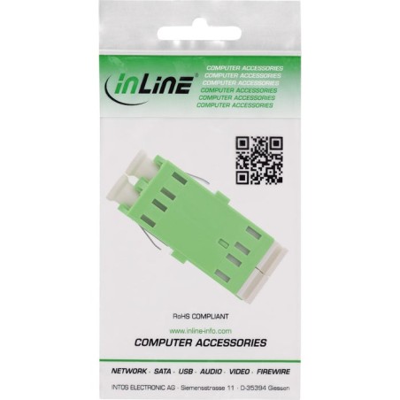 Adaptador de fibra ótica inline 89989p   verde