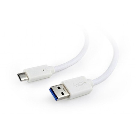 Cable usb-c to usb3 0.1m white/ccp-usb3-amcm-w-0.1m gembird