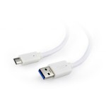 Cable usb-c to usb3 0.1m white/ccp-usb3-amcm-w-0.1m gembird