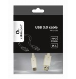 Cable usb-c to usb3 0.1m white/ccp-usb3-amcm-w-0.1m gembird