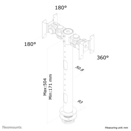 Soporte  neomounts de escritorio para monitor