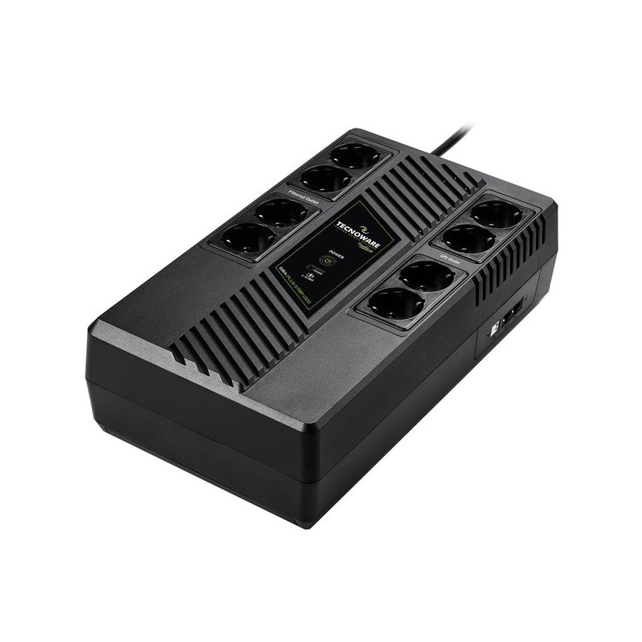 Sai tecnoware era plus strip 1000 sistema de alimentación ininterrumpida (ups) línea interactiva 1 kva 700 w 8 salidas ac