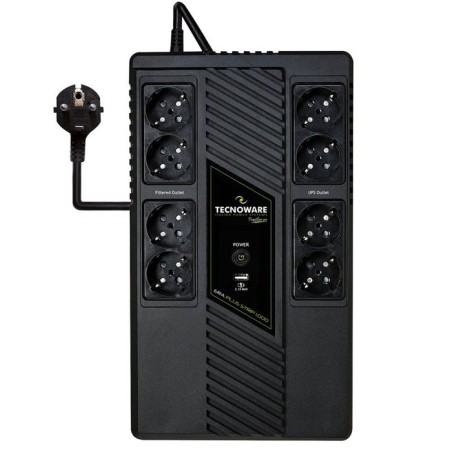 Sai tecnoware era plus strip 1000 sistema de alimentación ininterrumpida (ups) línea interactiva 1 kva 700 w 8 salidas ac