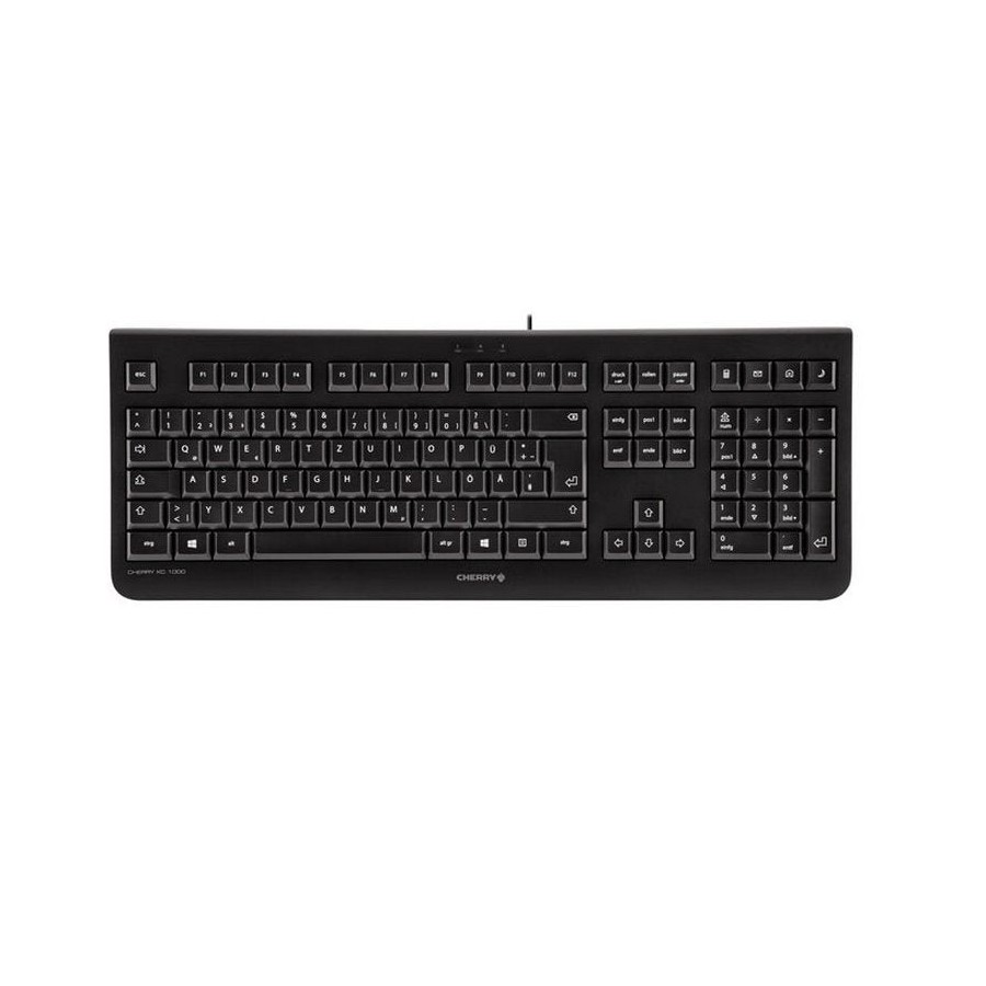 Teclado español con cable cherry kc 1000 usb 109 teclas cable 1.8m plug and play color negro