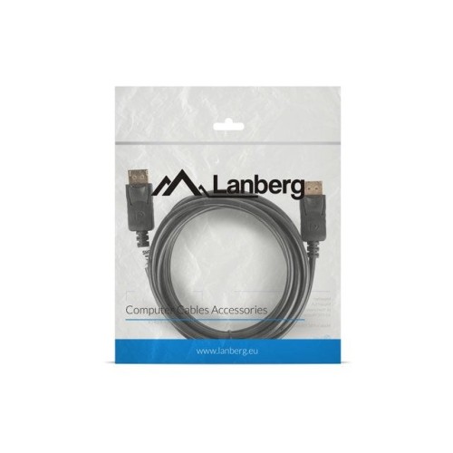 Lanberg cable ca-dpdp-10cc-0030-bk displayport macho/macho maxima resolucion 4k 3 metros