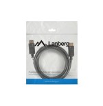 Lanberg cable ca-dpdp-10cc-0030-bk displayport macho/macho maxima resolucion 4k 3 metros