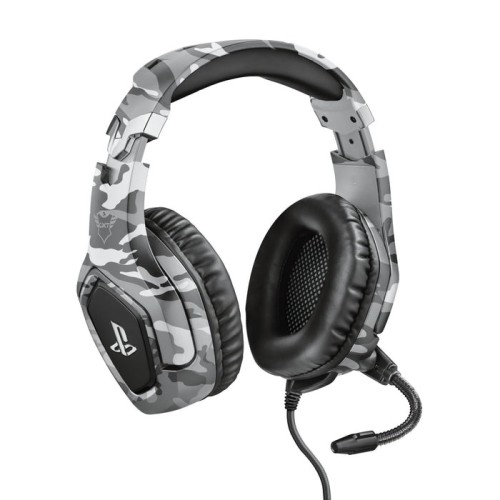 Auriculares  trust gxt 488 forze ps4  alámbrico diadema juego negro, gris