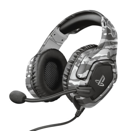 Auriculares  trust gxt 488 forze ps4  alámbrico diadema juego negro, gris