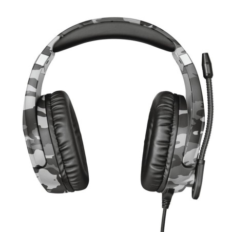 Auriculares  trust gxt 488 forze ps4  alámbrico diadema juego negro, gris