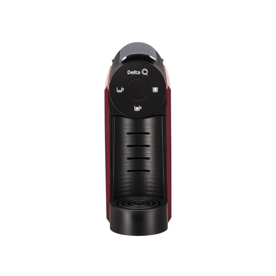 Cafetera de cápsulas delta mini qool roja